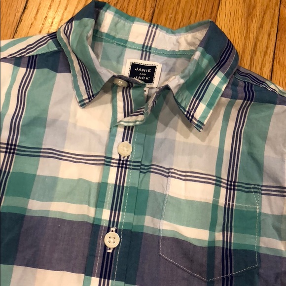 Janie and Jack plaid button down shirt - Picture 2 of 5